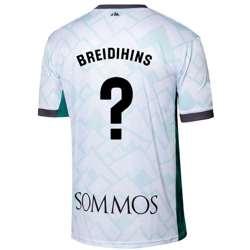Danxen Män Kirils Breidihins #0 Vit Grön Bortatröja Matchtröjor 2024/25 Tröjor T-Tröja