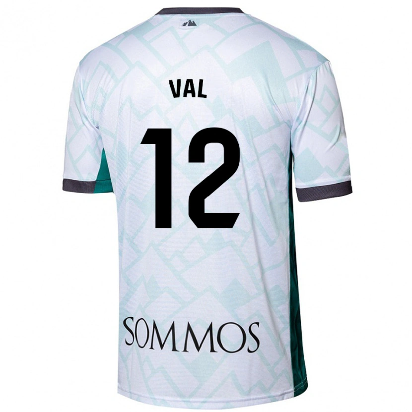 Danxen Män Ángel Val #12 Vit Grön Bortatröja Matchtröjor 2024/25 Tröjor T-Tröja
