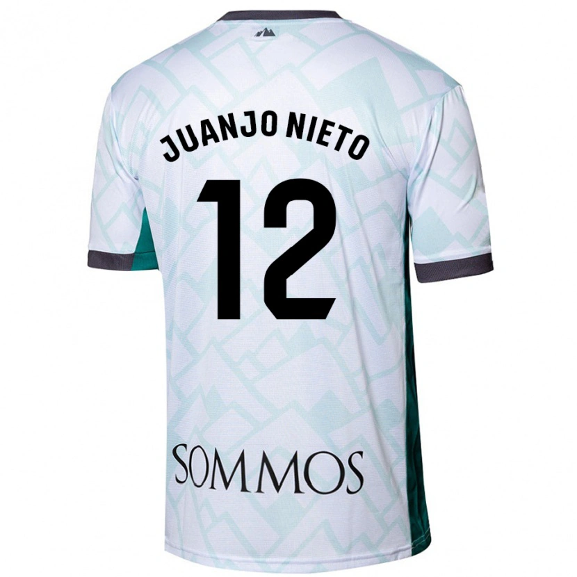 Danxen Män Juanjo Nieto #12 Vit Grön Bortatröja Matchtröjor 2024/25 Tröjor T-Tröja