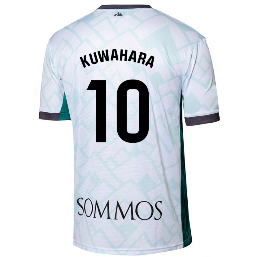 Danxen Män Akane Kuwahara #10 Vit Grön Bortatröja Matchtröjor 2024/25 Tröjor T-Tröja