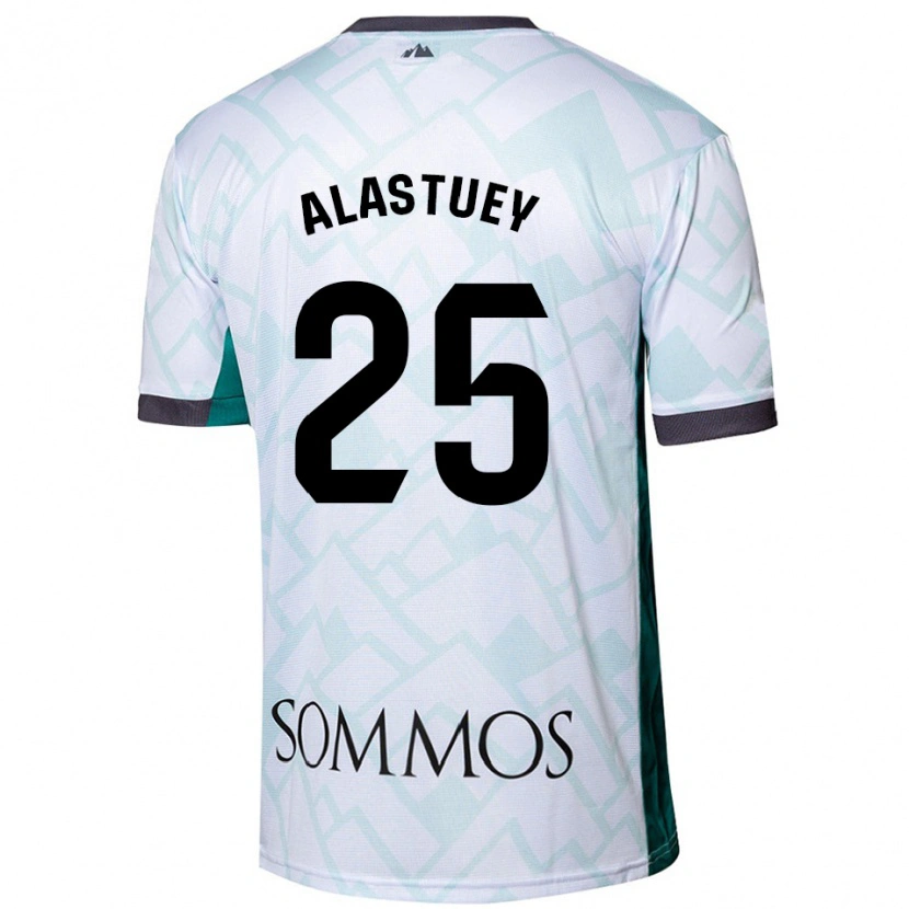 Danxen Män Martina Alastuey #25 Vit Grön Bortatröja Matchtröjor 2024/25 Tröjor T-Tröja