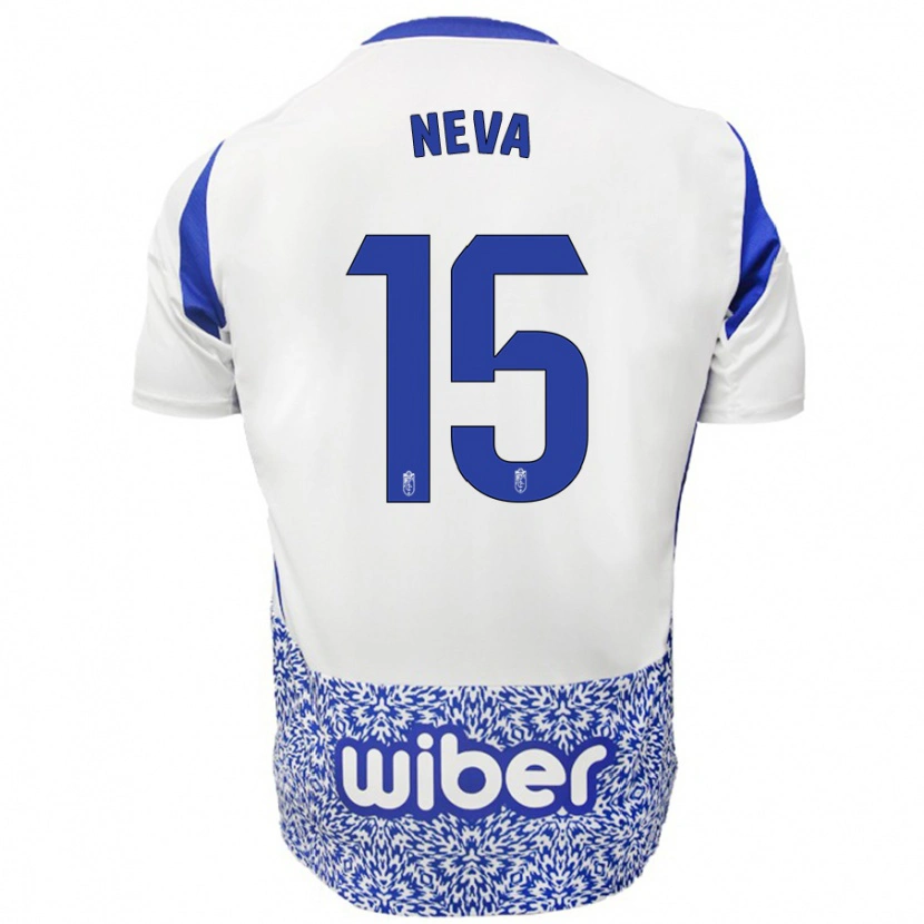 Danxen Män Carlos Neva #15 Vit Blå Bortatröja Matchtröjor 2024/25 Tröjor T-Tröja