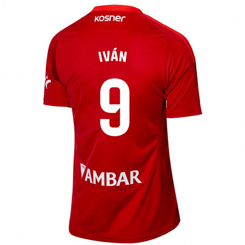 Danxen Män Iván Azón #9 Vit Blå Bortatröja Matchtröjor 2024/25 Tröjor T-Tröja
