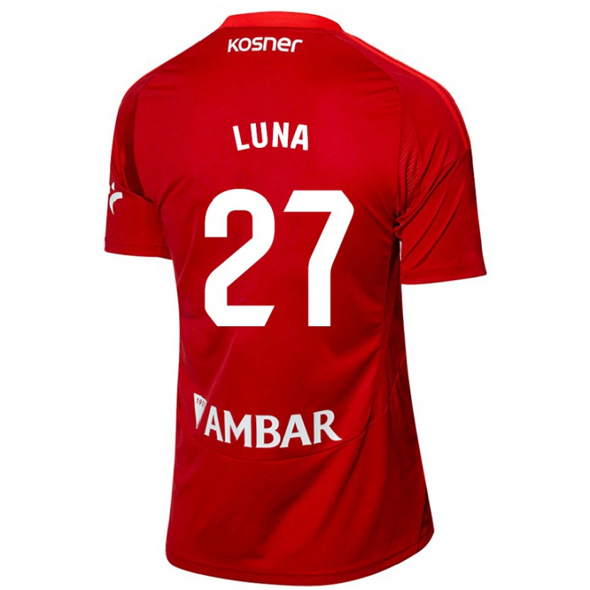 Danxen Män Marcos Luna #27 Vit Blå Bortatröja Matchtröjor 2024/25 Tröjor T-Tröja