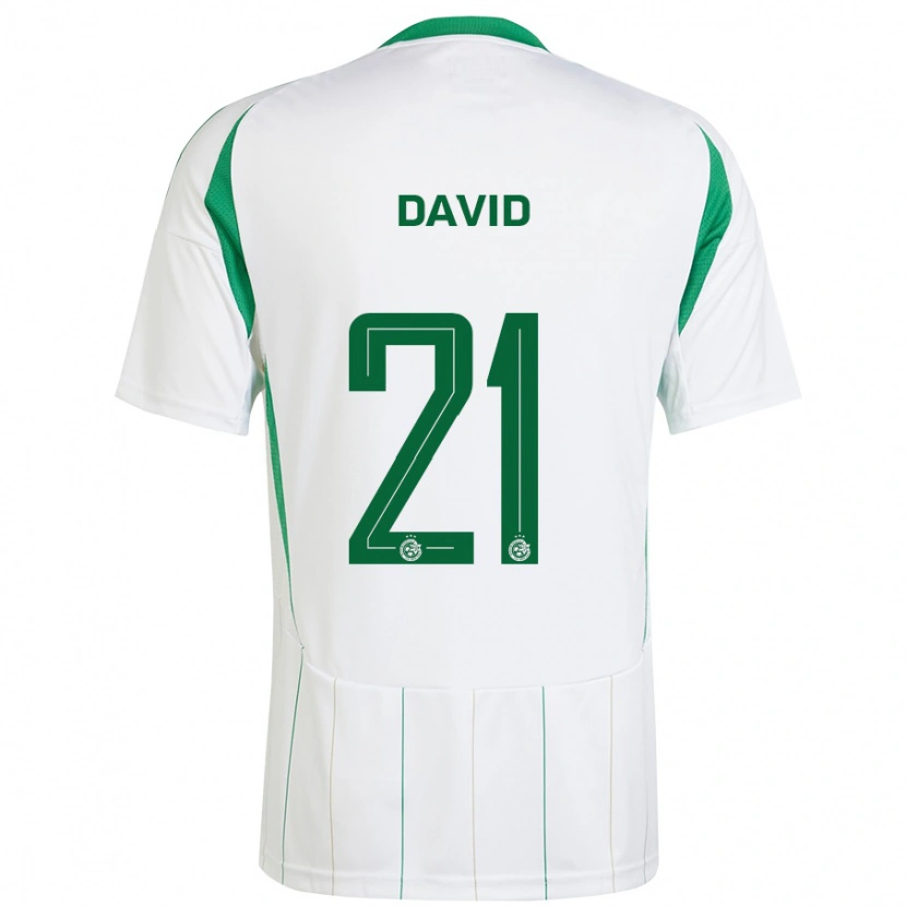 Danxen Män Dean David #21 Vit Grön Bortatröja Matchtröjor 2024/25 Tröjor T-Tröja