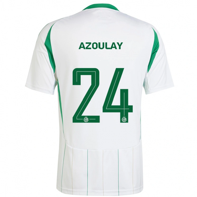 Danxen Män Ethane Azoulay #24 Vit Grön Bortatröja Matchtröjor 2024/25 Tröjor T-Tröja