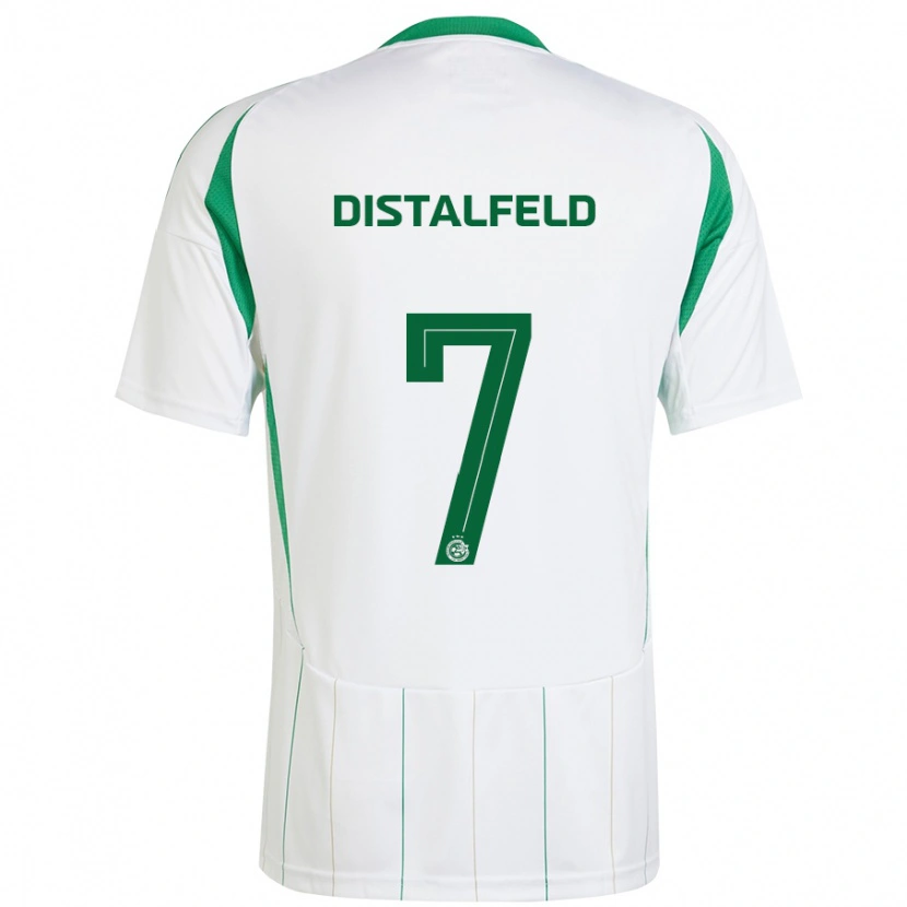 Danxen Män Yanai Distalfeld #7 Vit Grön Bortatröja Matchtröjor 2024/25 Tröjor T-Tröja