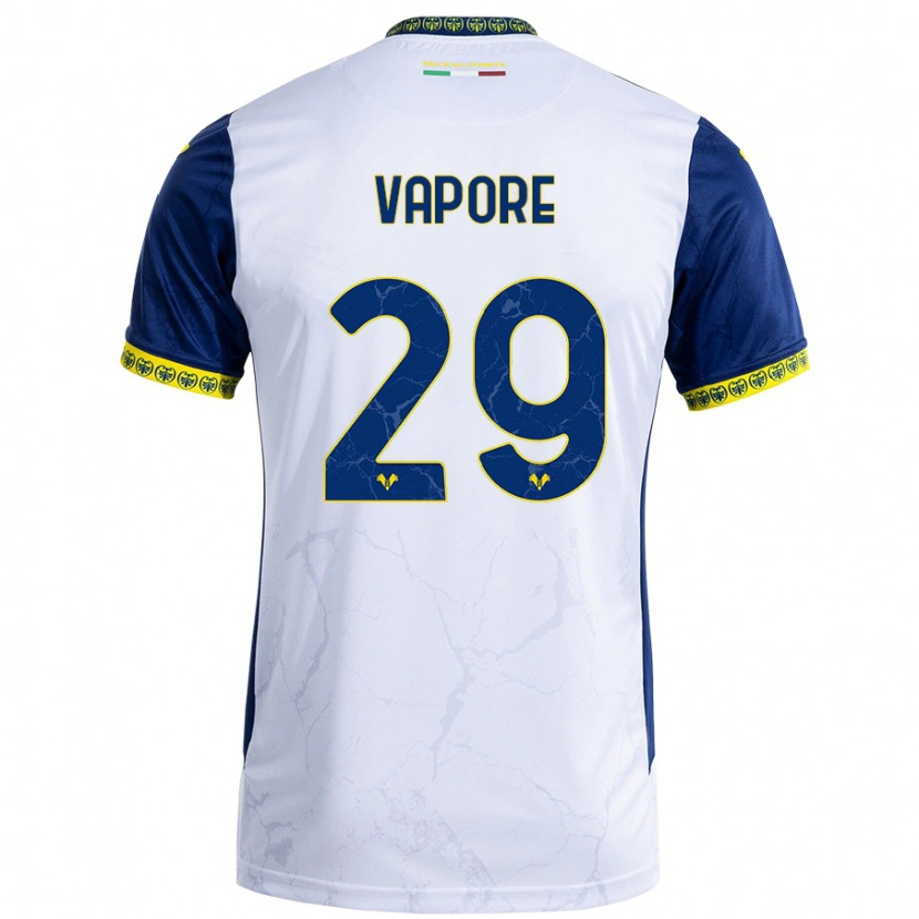 Danxen Män Angelo Vapore #29 Vit Blå Bortatröja Matchtröjor 2024/25 Tröjor T-Tröja