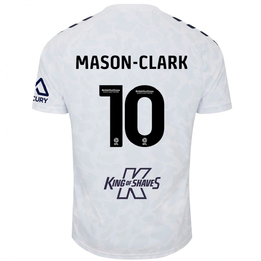 Danxen Män Ephron Mason-Clark #10 Vit Bortatröja Matchtröjor 2024/25 Tröjor T-Tröja
