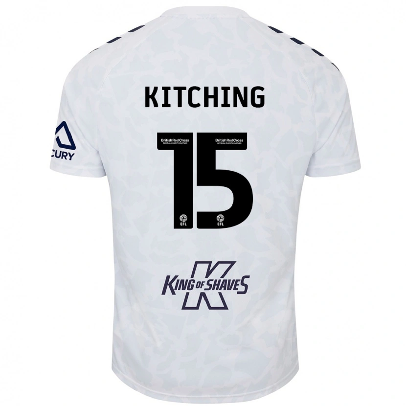 Danxen Män Liam Kitching #15 Vit Bortatröja Matchtröjor 2024/25 Tröjor T-Tröja