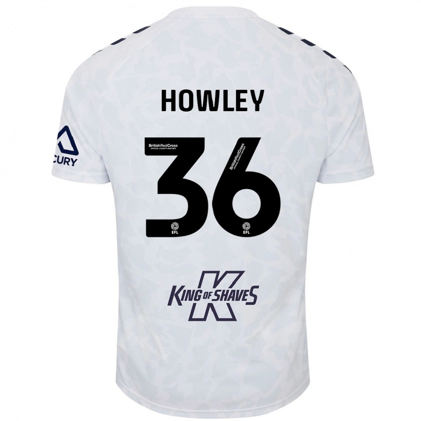 Danxen Män Ryan Howley #36 Vit Bortatröja Matchtröjor 2024/25 Tröjor T-Tröja