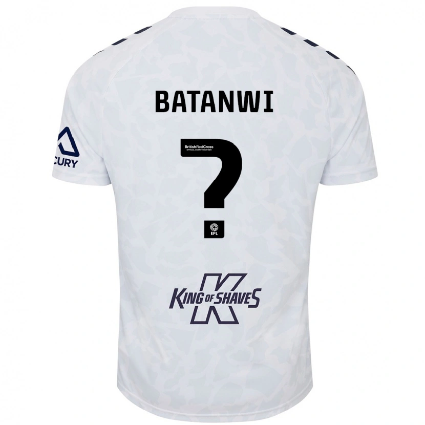 Danxen Män Tristen Batanwi #0 Vit Bortatröja Matchtröjor 2024/25 Tröjor T-Tröja