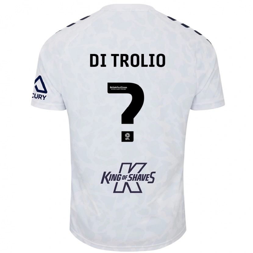 Danxen Män Riccardo Di Trolio #0 Vit Bortatröja Matchtröjor 2024/25 Tröjor T-Tröja