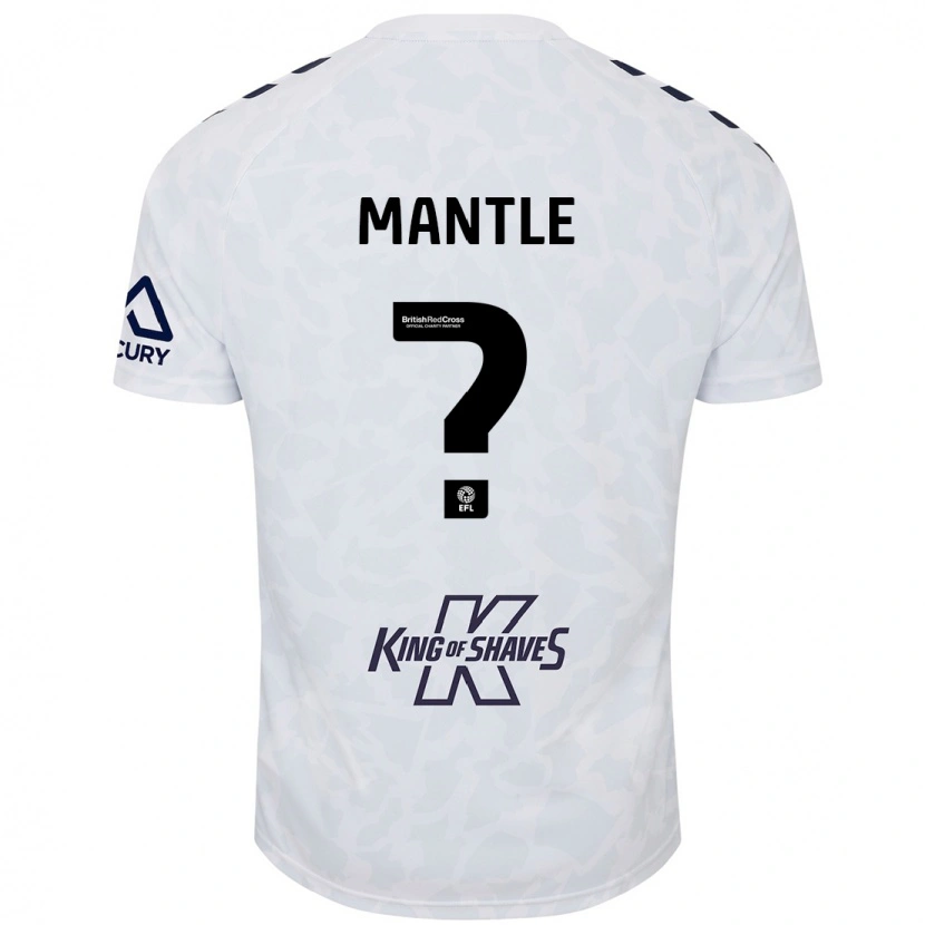 Danxen Män David Mantle #0 Vit Bortatröja Matchtröjor 2024/25 Tröjor T-Tröja