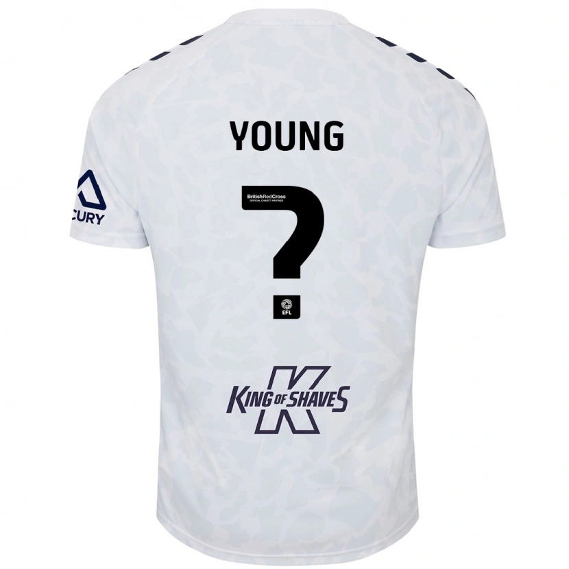 Danxen Män Shay Young #0 Vit Bortatröja Matchtröjor 2024/25 Tröjor T-Tröja