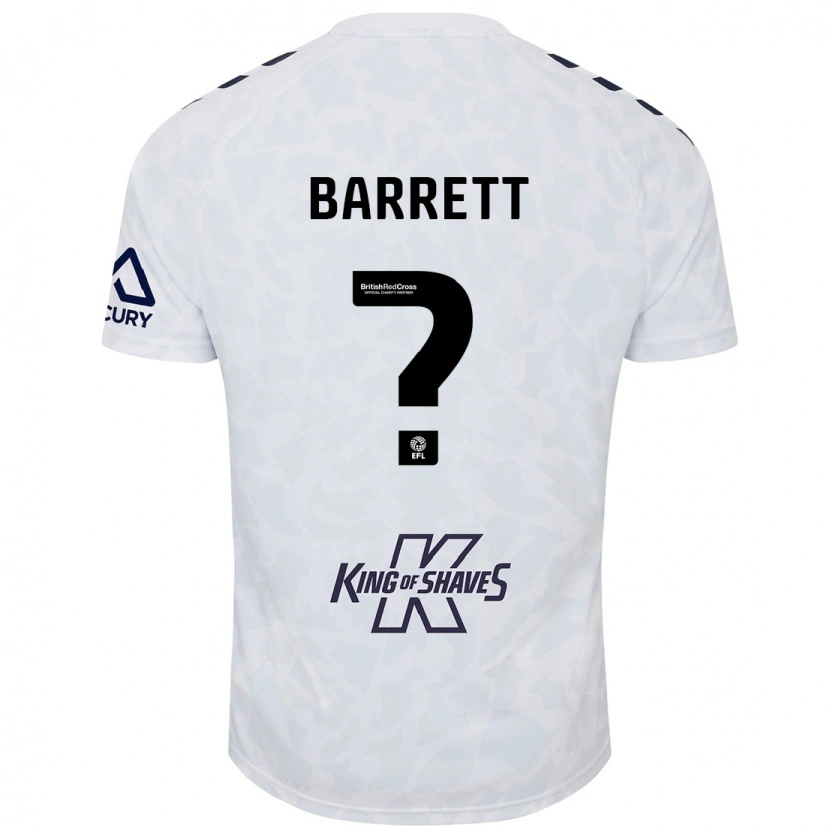Danxen Män Marlow Barrett #0 Vit Bortatröja Matchtröjor 2024/25 Tröjor T-Tröja