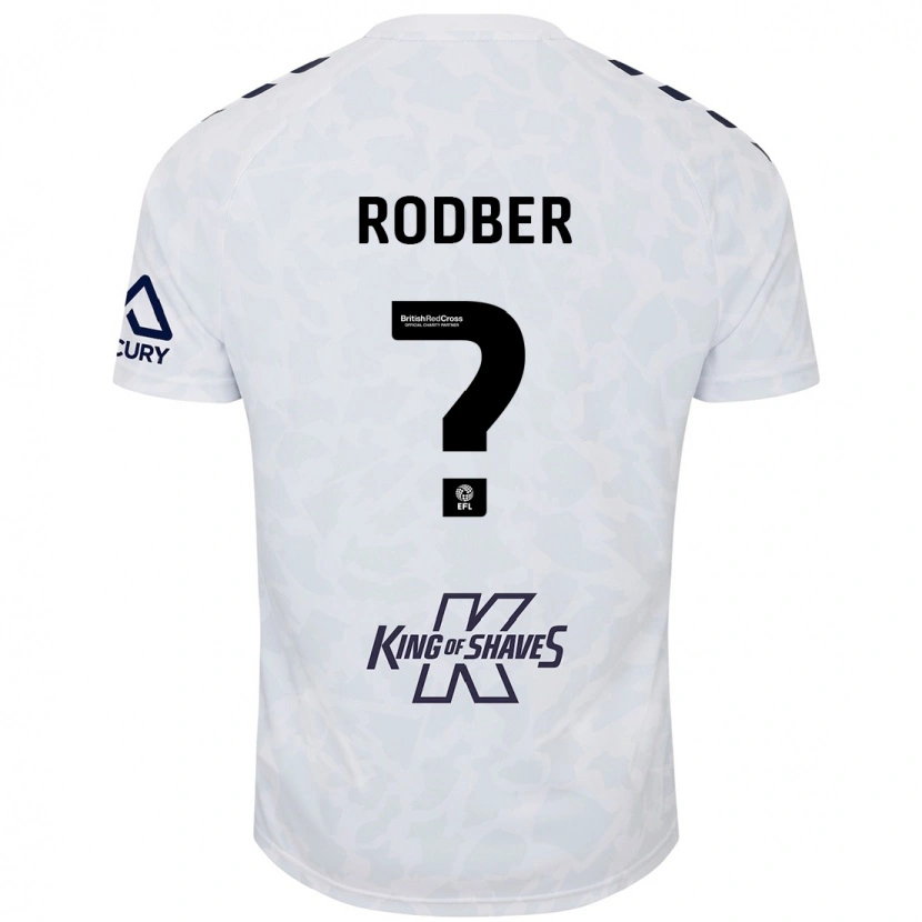 Danxen Män Samuel Rodber #0 Vit Bortatröja Matchtröjor 2024/25 Tröjor T-Tröja