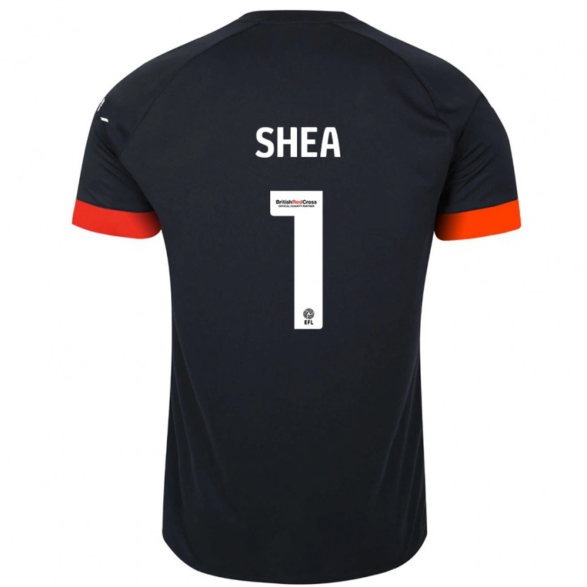 Danxen Män James Shea #1 Svart Orange Bortatröja Matchtröjor 2024/25 Tröjor T-Tröja