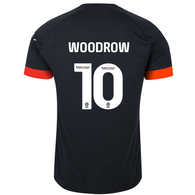 Danxen Män Cauley Woodrow #10 Svart Orange Bortatröja Matchtröjor 2024/25 Tröjor T-Tröja