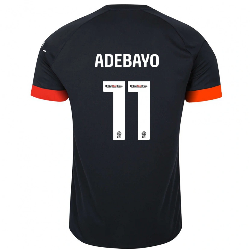 Danxen Män Elijah Adebayo #11 Svart Orange Bortatröja Matchtröjor 2024/25 Tröjor T-Tröja