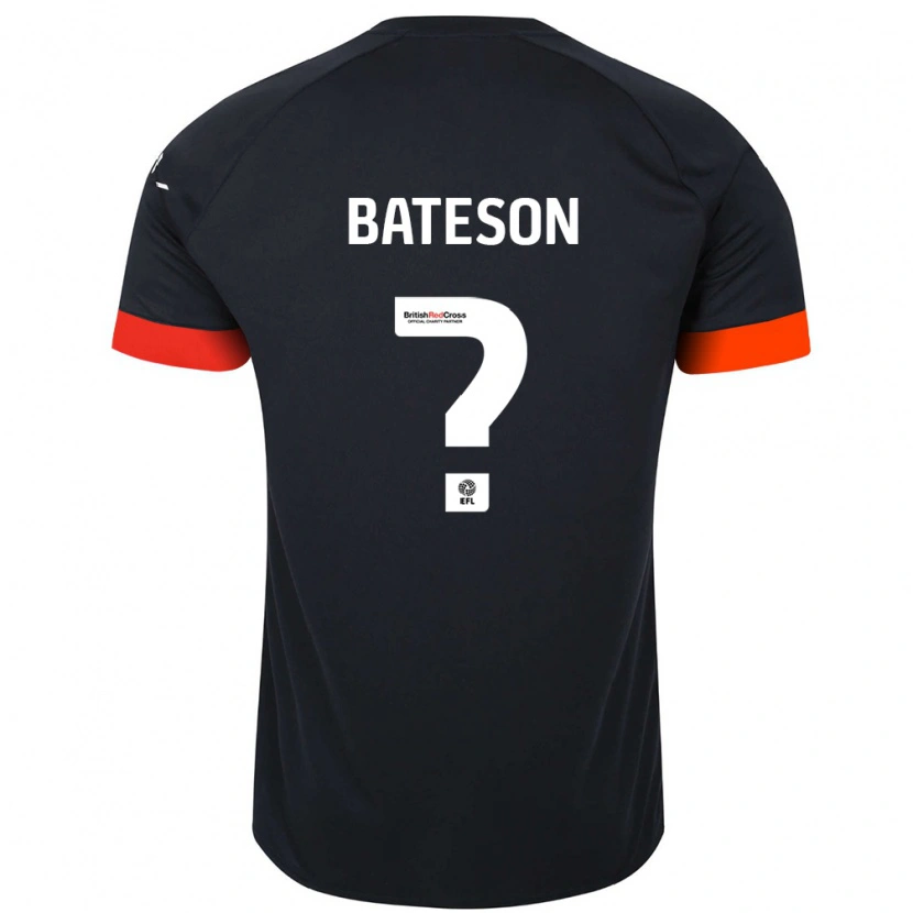 Danxen Män Jack Bateson #0 Svart Orange Bortatröja Matchtröjor 2024/25 Tröjor T-Tröja