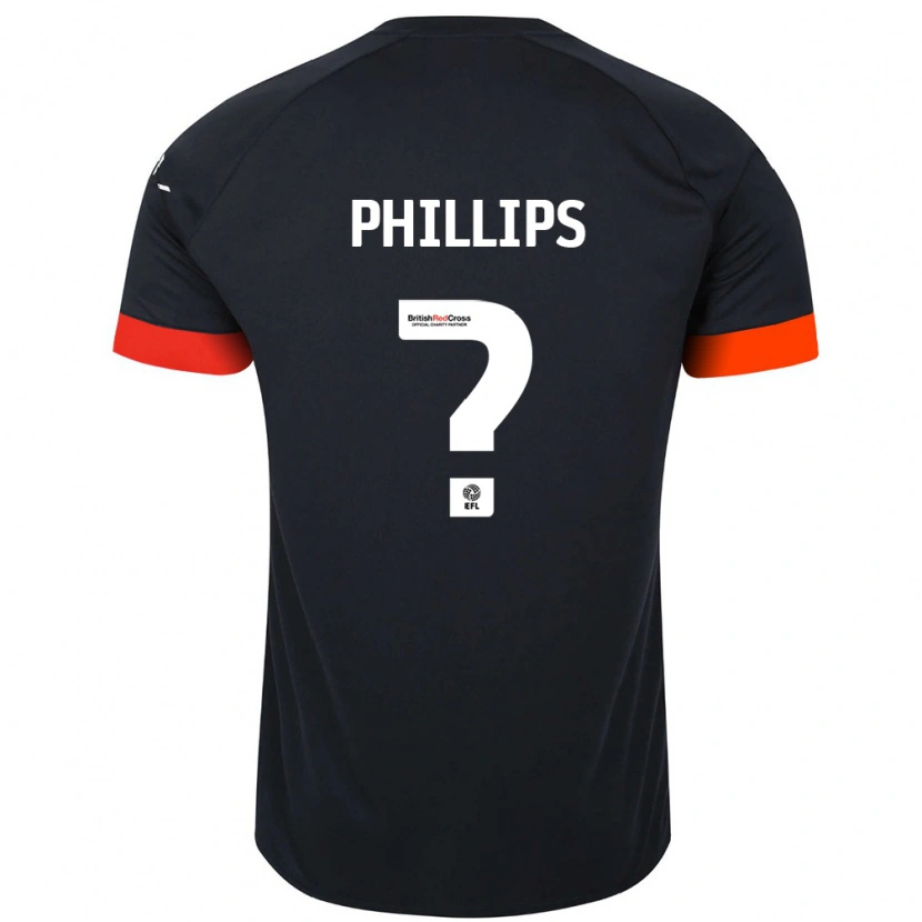 Danxen Män Josh Phillips #0 Svart Orange Bortatröja Matchtröjor 2024/25 Tröjor T-Tröja