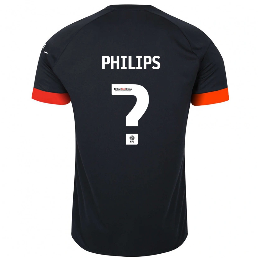 Danxen Män Joshua Philips #0 Svart Orange Bortatröja Matchtröjor 2024/25 Tröjor T-Tröja