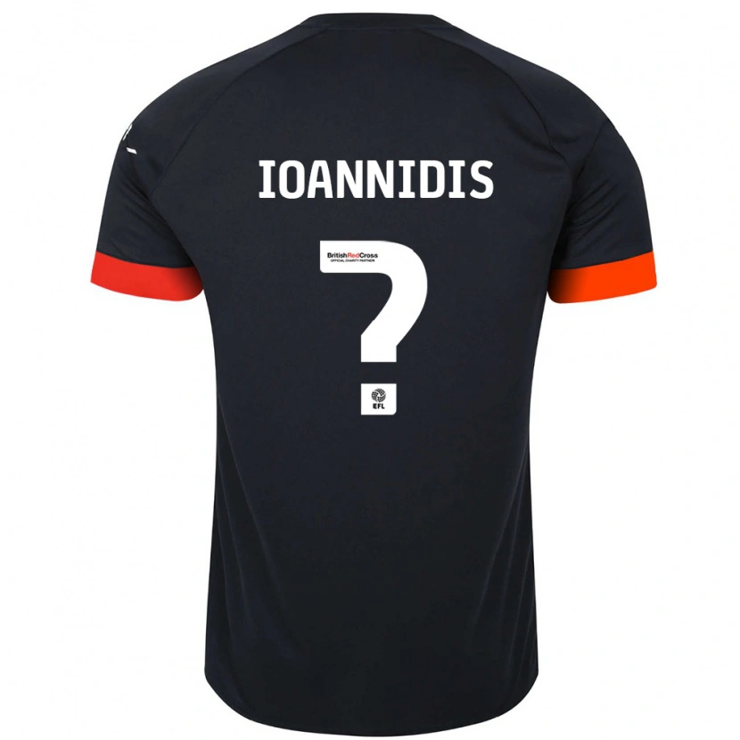 Danxen Män Zacharias Ioannidis #0 Svart Orange Bortatröja Matchtröjor 2024/25 Tröjor T-Tröja