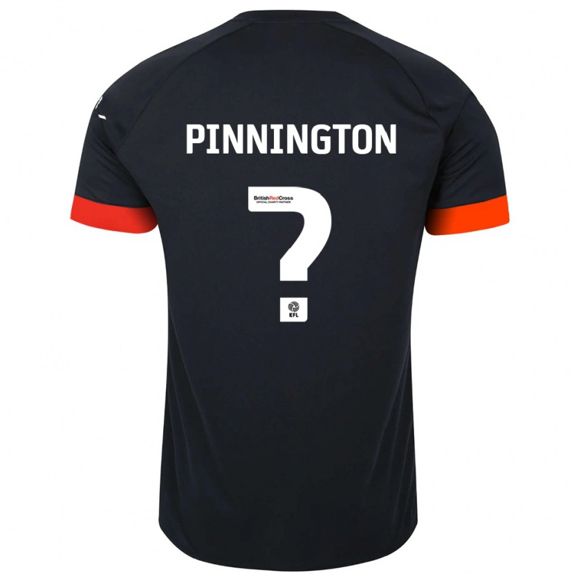 Danxen Män Jacob Pinnington #0 Svart Orange Bortatröja Matchtröjor 2024/25 Tröjor T-Tröja