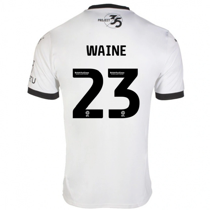 Danxen Män Ben Waine #23 Vit Svart Bortatröja Matchtröjor 2024/25 Tröjor T-Tröja