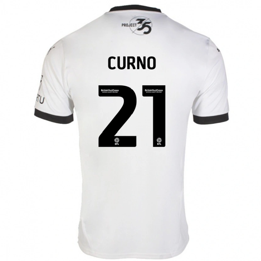 Danxen Män Maddi Curno #21 Vit Svart Bortatröja Matchtröjor 2024/25 Tröjor T-Tröja