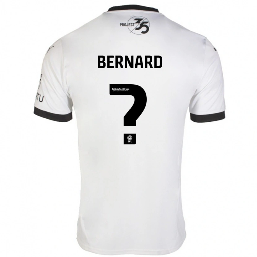 Danxen Män Josh Bernard #0 Vit Svart Bortatröja Matchtröjor 2024/25 Tröjor T-Tröja