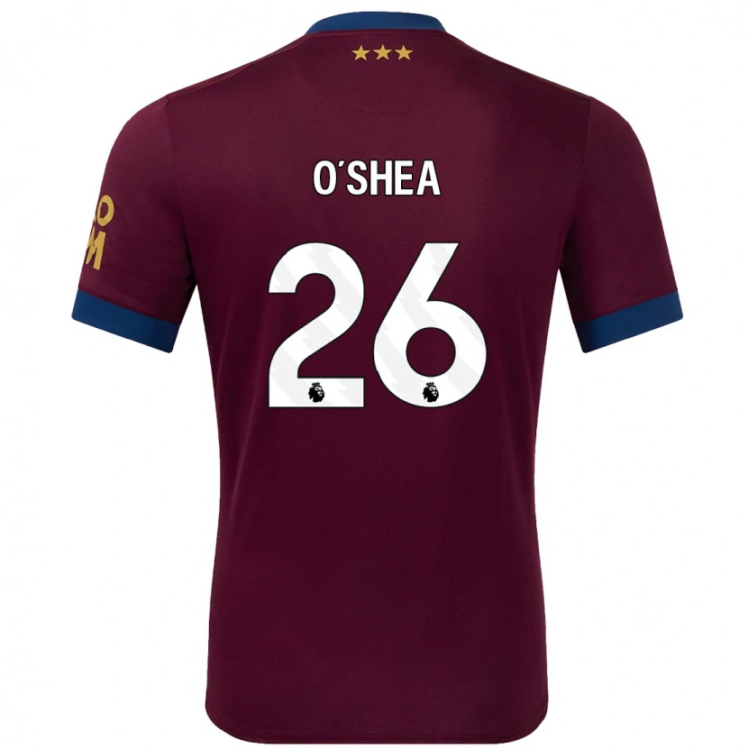 Danxen Män Dara O'shea #26 Brun Bortatröja Matchtröjor 2024/25 Tröjor T-Tröja