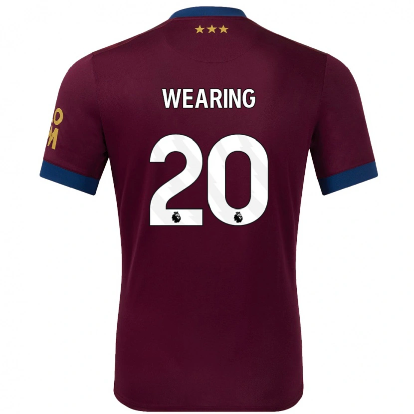 Danxen Män Megan Wearing #20 Brun Bortatröja Matchtröjor 2024/25 Tröjor T-Tröja