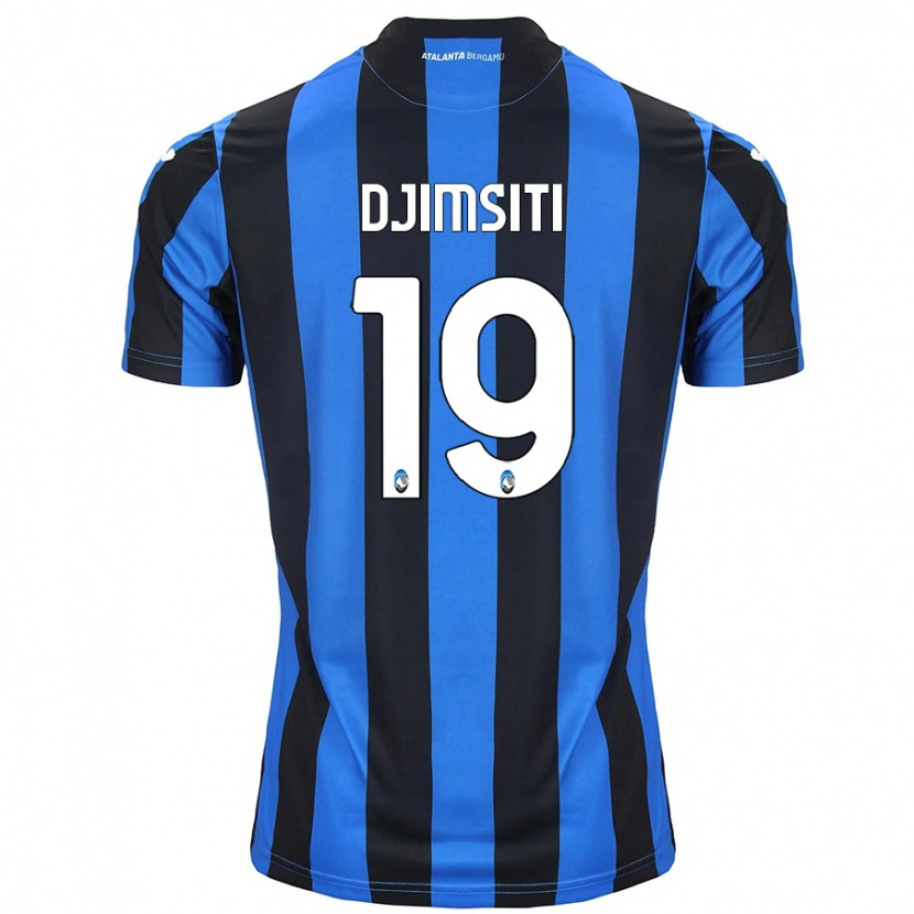 Danxen Kvinnor Berat Djimsiti #19 Blå Svart Hemmatröja Matchtröjor 2024/25 Tröjor T-Tröja