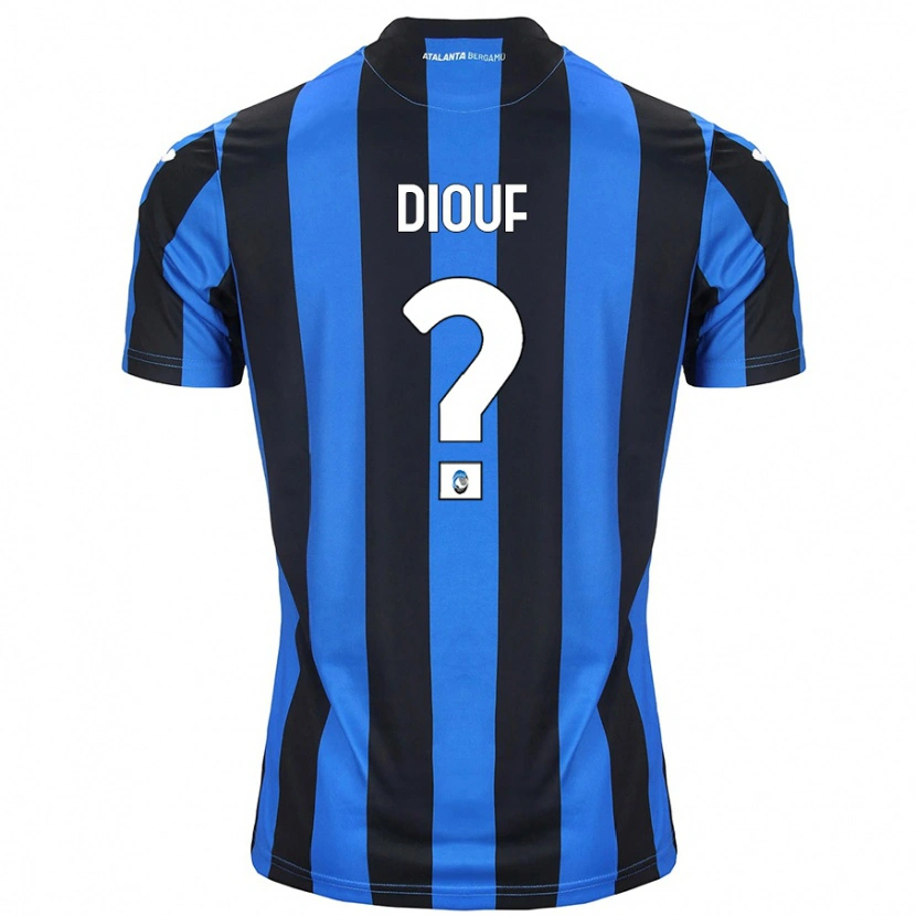 Danxen Kvinnor Cheikh Diouf #0 Blå Svart Hemmatröja Matchtröjor 2024/25 Tröjor T-Tröja