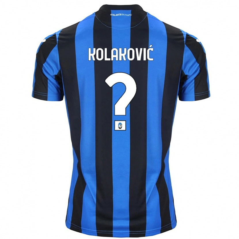 Danxen Kvinnor Vinko Kolaković #0 Blå Svart Hemmatröja Matchtröjor 2024/25 Tröjor T-Tröja