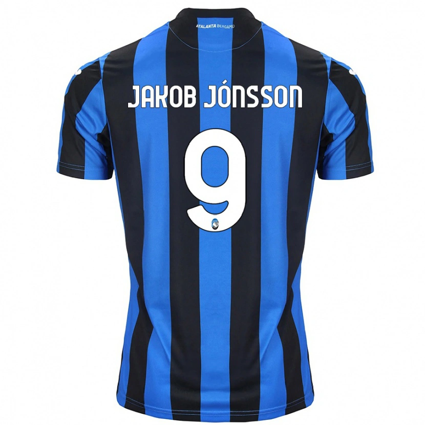 Danxen Kvinnor Birkir Jakob Jónsson #9 Blå Svart Hemmatröja Matchtröjor 2024/25 Tröjor T-Tröja