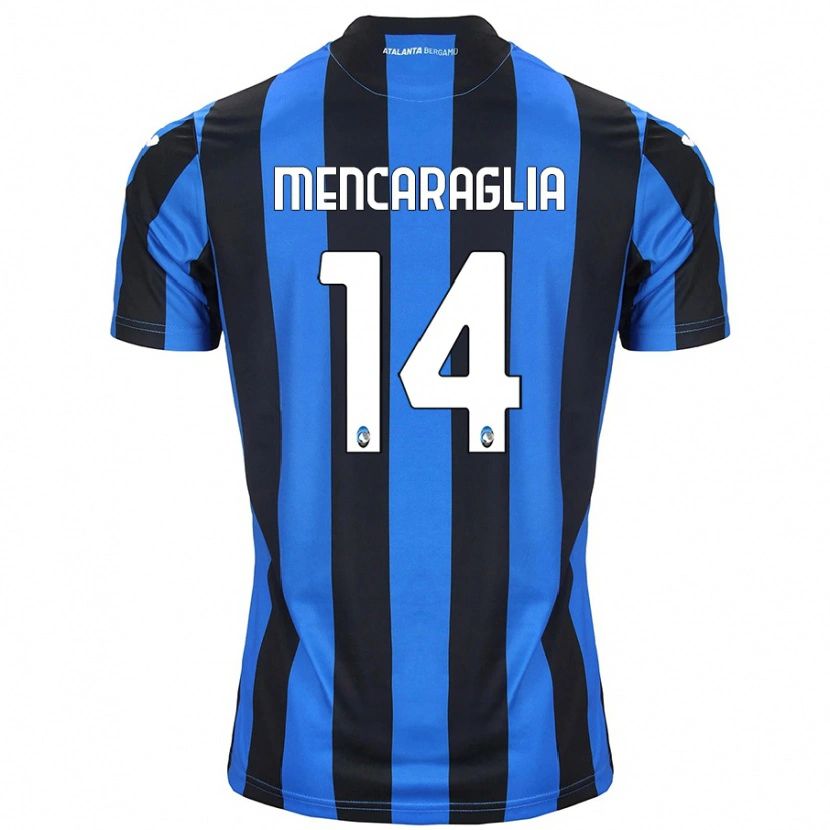 Danxen Kvinnor Filippo Mencaraglia #14 Blå Svart Hemmatröja Matchtröjor 2024/25 Tröjor T-Tröja