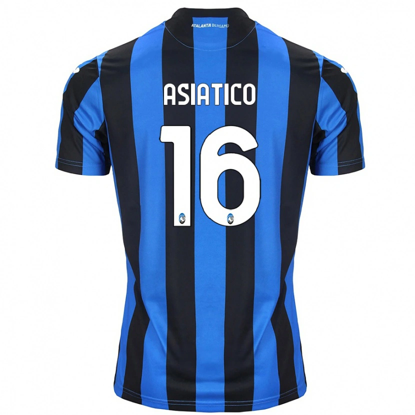 Danxen Kvinnor Pietro Asiatico #16 Blå Svart Hemmatröja Matchtröjor 2024/25 Tröjor T-Tröja