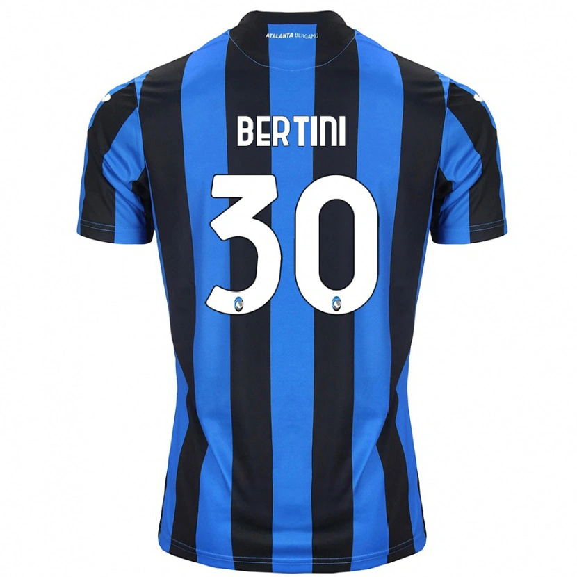 Danxen Kvinnor Tommaso Bertini #30 Blå Svart Hemmatröja Matchtröjor 2024/25 Tröjor T-Tröja