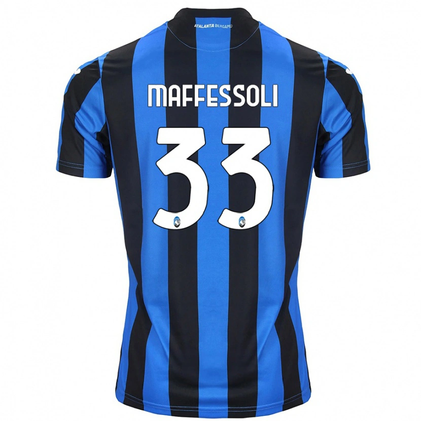 Danxen Kvinnor Manuel Maffessoli #33 Blå Svart Hemmatröja Matchtröjor 2024/25 Tröjor T-Tröja