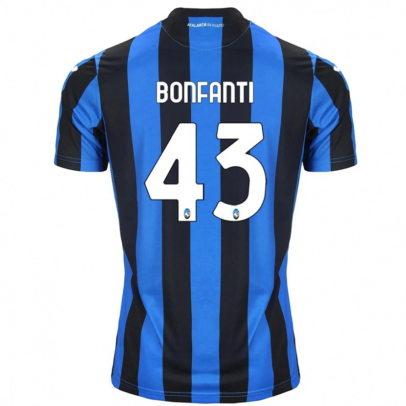 Danxen Kvinnor Giovanni Bonfanti #43 Blå Svart Hemmatröja Matchtröjor 2024/25 Tröjor T-Tröja