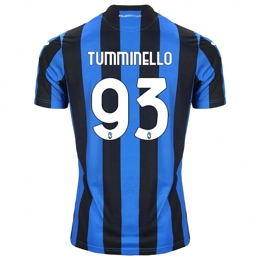 Danxen Kvinnor Marco Tumminello #93 Blå Svart Hemmatröja Matchtröjor 2024/25 Tröjor T-Tröja