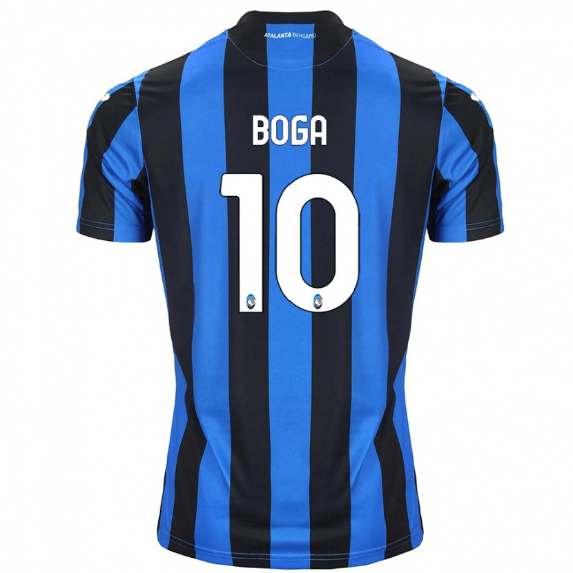 Danxen Kvinnor Jeremie Boga #10 Blå Svart Hemmatröja Matchtröjor 2024/25 Tröjor T-Tröja