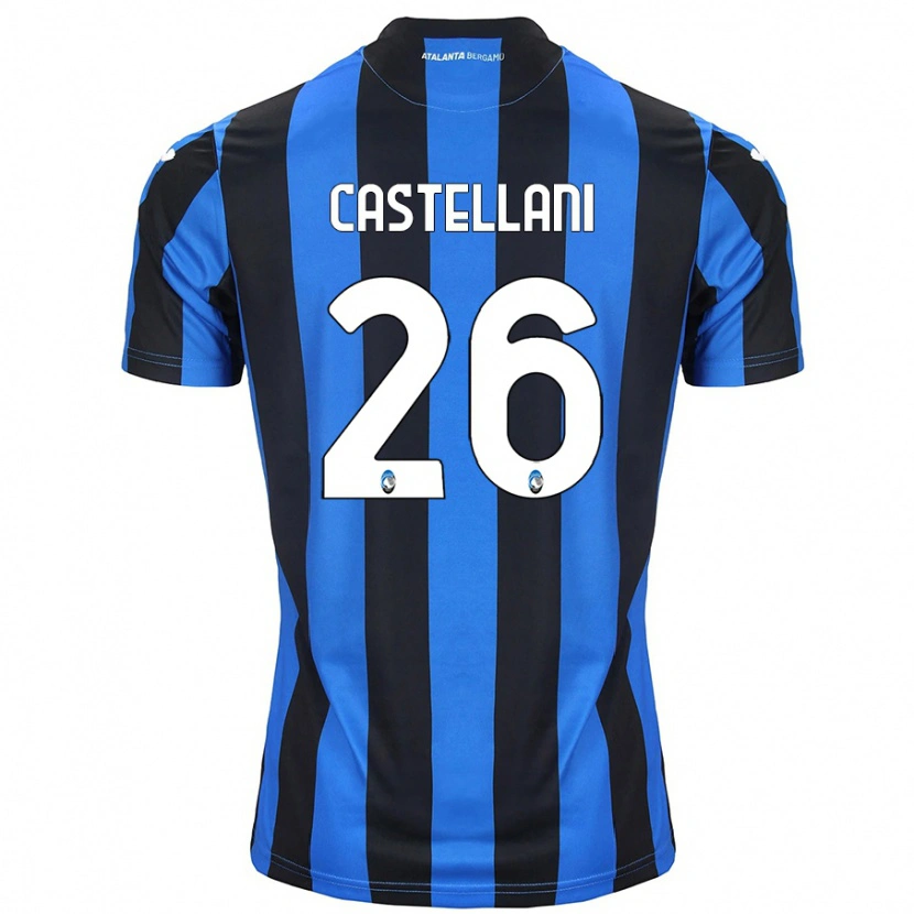 Danxen Kvinnor Eleonora Castellani #26 Blå Svart Hemmatröja Matchtröjor 2024/25 Tröjor T-Tröja