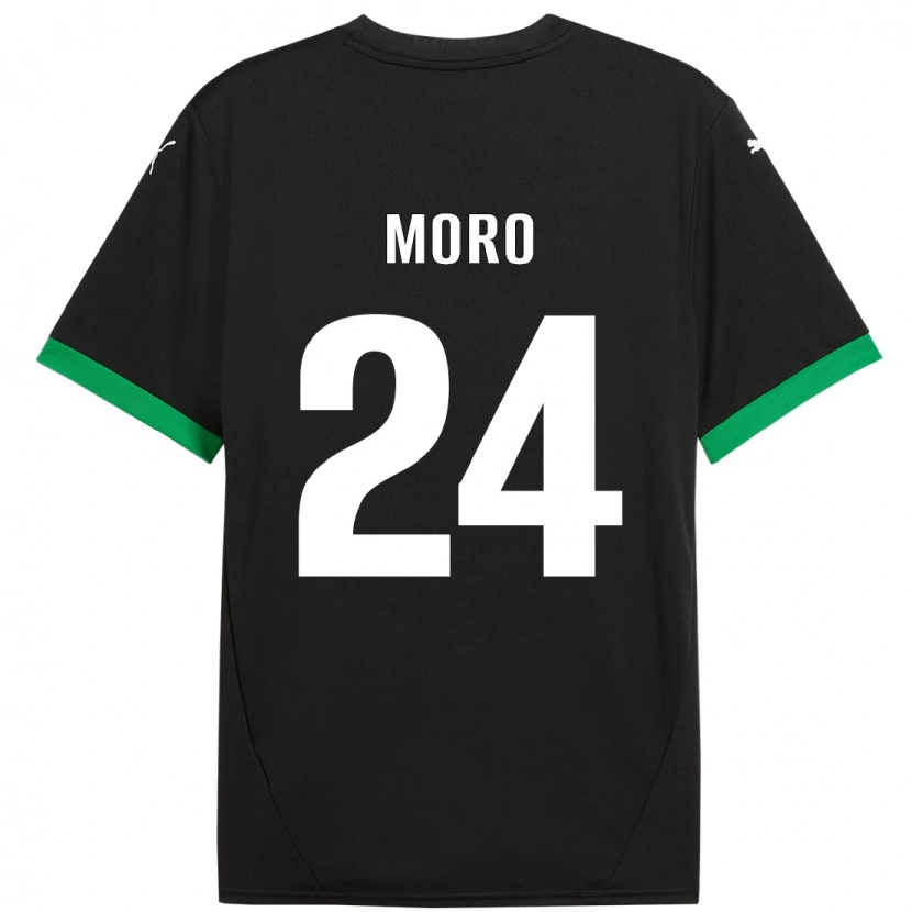 Danxen Kvinnor Luca Moro #24 Svart Mörkgrön Hemmatröja Matchtröjor 2024/25 Tröjor T-Tröja