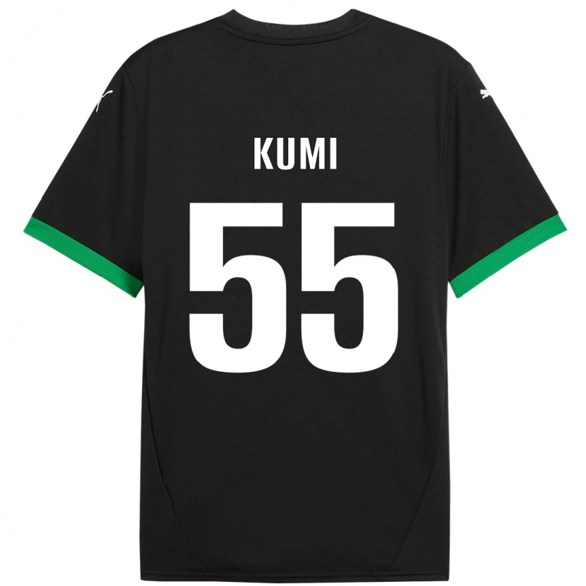 Danxen Kvinnor Justin Kumi #55 Svart Mörkgrön Hemmatröja Matchtröjor 2024/25 Tröjor T-Tröja