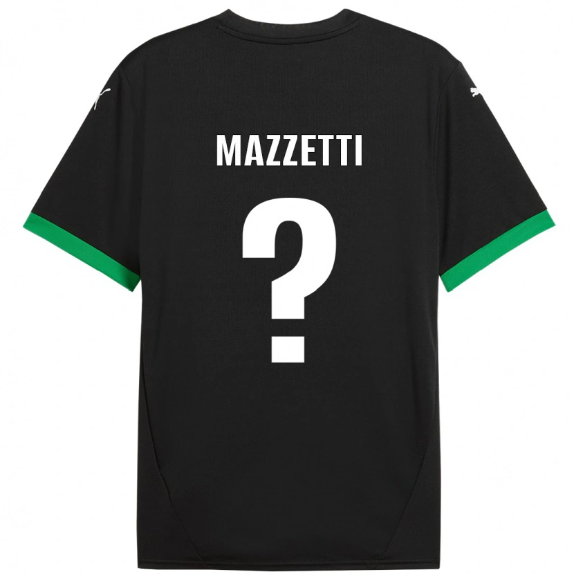 Danxen Kvinnor Riccardo Mazzetti #0 Svart Mörkgrön Hemmatröja Matchtröjor 2024/25 Tröjor T-Tröja