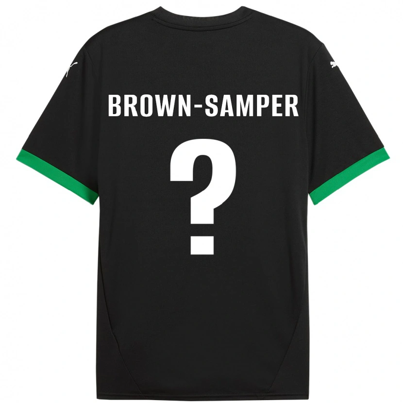 Danxen Kvinnor Isaac Brown-Samper #0 Svart Mörkgrön Hemmatröja Matchtröjor 2024/25 Tröjor T-Tröja